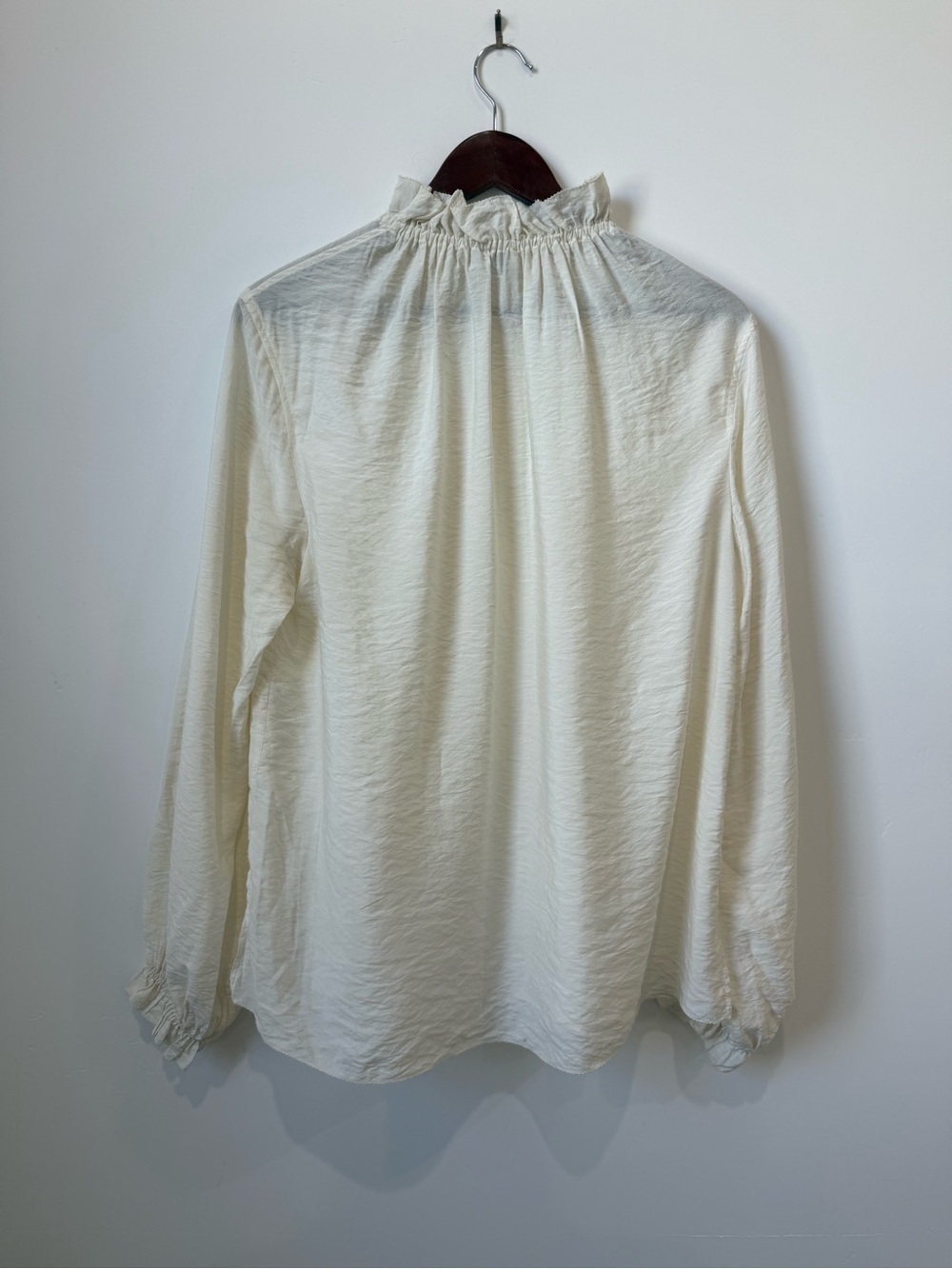 COS Ruffled High-Neck Blouse Size M - Picture 6 of 7